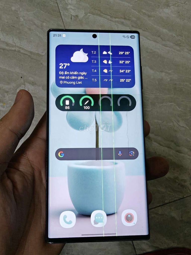 Samsung Galaxy S22 Ultra Xanh. Sọc màn cấn móp. Mua bán Điện thoại tại Quận Thanh Xuân Hà Nội được đăng bởi Đặng Bảo hình 1