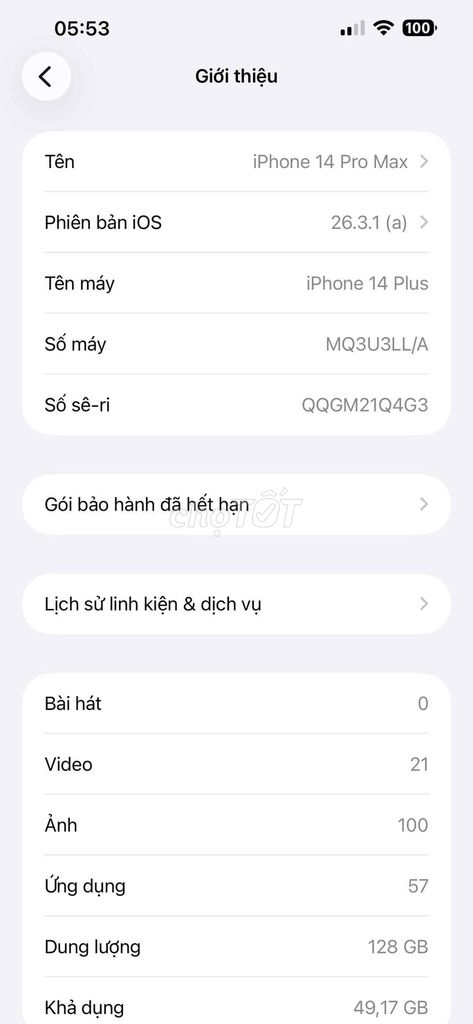 Cần bán iPhone 14 Plus 128GB Trắng. Mua bán Điện thoại tại Huyện Gia Lâm Hà Nội được đăng bởi Đức hình 1