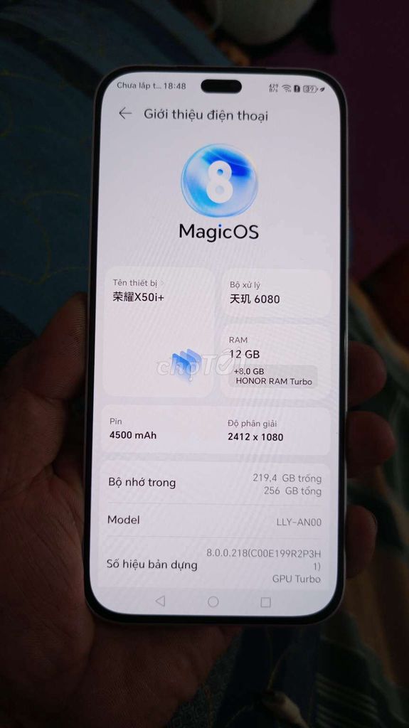 Honor X50i+ ram12 . 256GB Bạc. Mua bán Điện thoại tại Thị xã Tân Uyên Bình Dương được đăng bởi van linh  hình 1