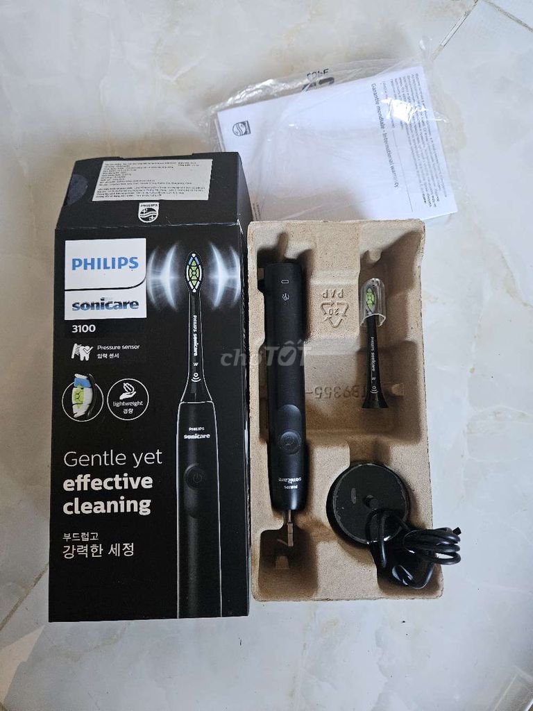 Bàn chải điện Philips Sonicare 3100 Đen. Mua bán Thiết bị vệ sinh, nhà tắm tại Huyện Nhà Bè Tp Hồ Chí Minh được đăng bởi  Tài Tài hình 1