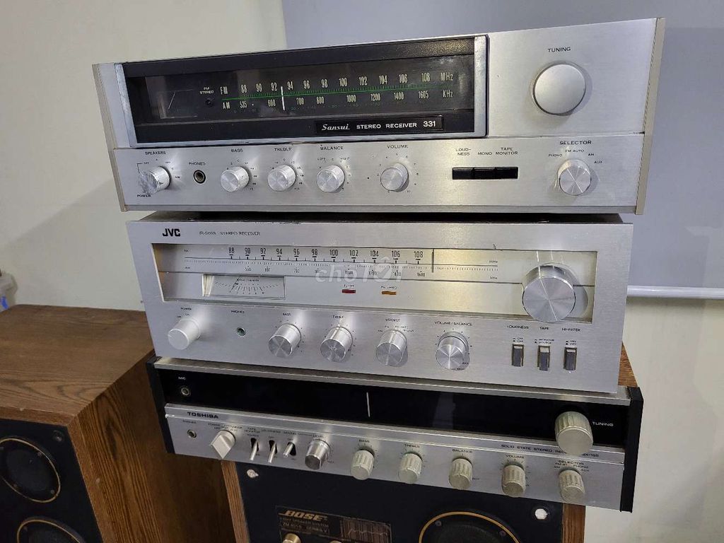 Amply sansui. JVC. Toshiba. Loa