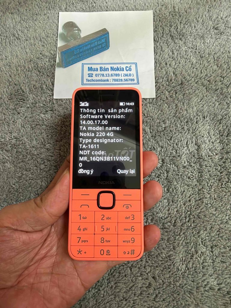 Nokia HMD 220 4G Cam zin đẹp 99% chính hãng FPT. Mua bán Điện thoại tại Quận 10 Tp Hồ Chí Minh được đăng bởi Mua Bán Nokia Cổ hình 1