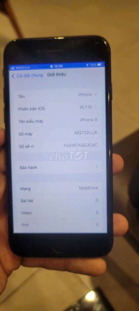 iPhone 8 Đen Đã qua sử dụng. Mua bán Điện thoại tại Quận Tân Bình Tp Hồ Chí Minh được đăng bởi hiền bon hình 1