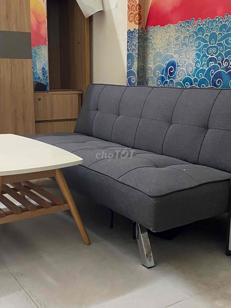 Sofa giường Vải bố Da Nhung Inox. Mua bán Bàn ghế tại Quận Tân Bình Tp Hồ Chí Minh được đăng bởi Đức Lê hình 1