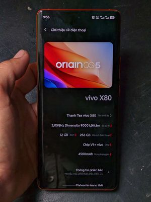 Bán VIVO X80 12/256gb để lên đời, pin 96%. Mua bán Điện thoại tại Thành phố Thủ Dầu Một Bình Dương được đăng bởi tea