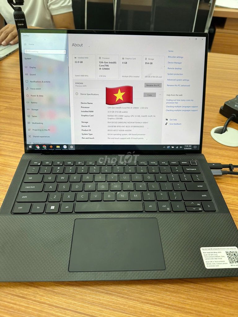 Dell Precision 5470 i9-12900H 32GB/1TB. Mua bán Laptop tại Huyện Gia Lâm Hà Nội được đăng bởi cong ty minh long hình 1
