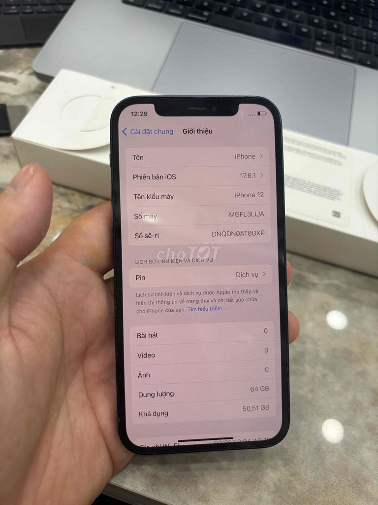 Apple iPhone 12 64GB Đen Mỹ. Mua bán Điện thoại tại Huyện Thanh Trì Hà Nội được đăng bởi Đoàn Xuân Tùng hình 1