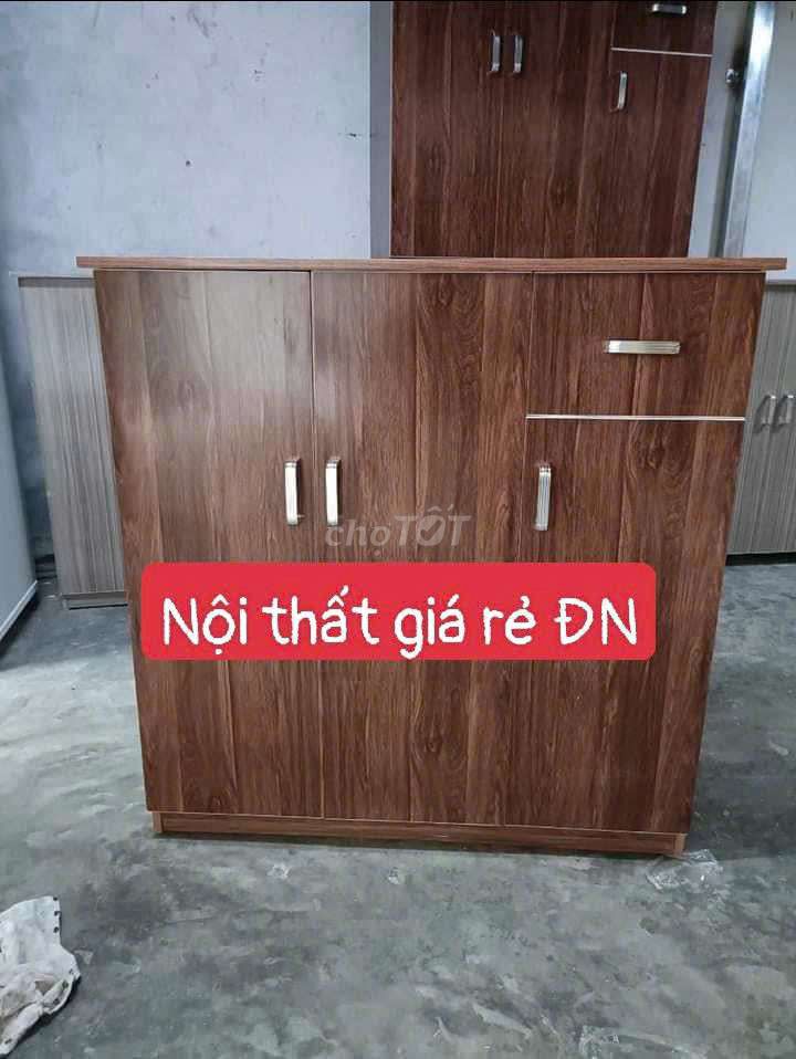 Tủ giày dép nhựa vân gỗ 3 cánh 5 tầng. Mua bán Tủ, kệ gia đình tại Quận Liên Chiểu Đà Nẵng được đăng bởi Nội Thất Thư Hiệp hình 1