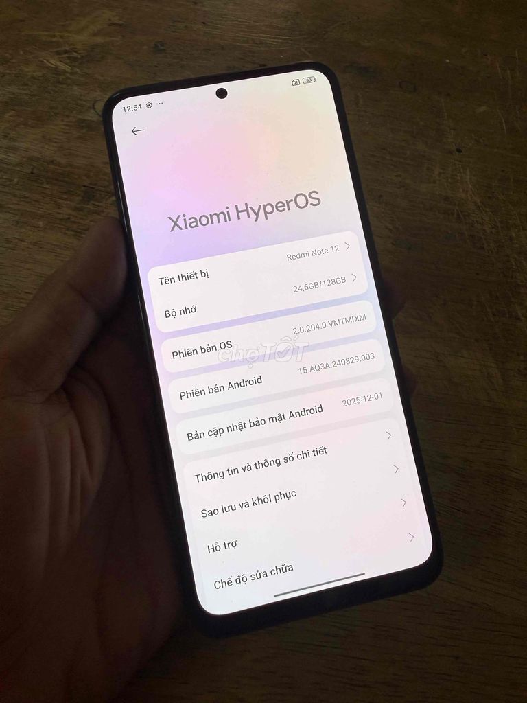 Xiaomi Redmi Note 12 128GB Đen. Mua bán Điện thoại tại Quận Tân Bình Tp Hồ Chí Minh được đăng bởi Huỳnh Chí Hào hình 1