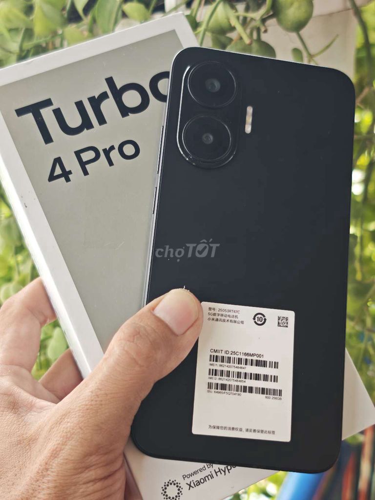 Xiaomi Redmi Turbo 4 Pro 256GB Đen 16GB Like New. Mua bán Điện thoại tại Quận 11 Tp Hồ Chí Minh được đăng bởi Triệu Vinh Quách hình 1