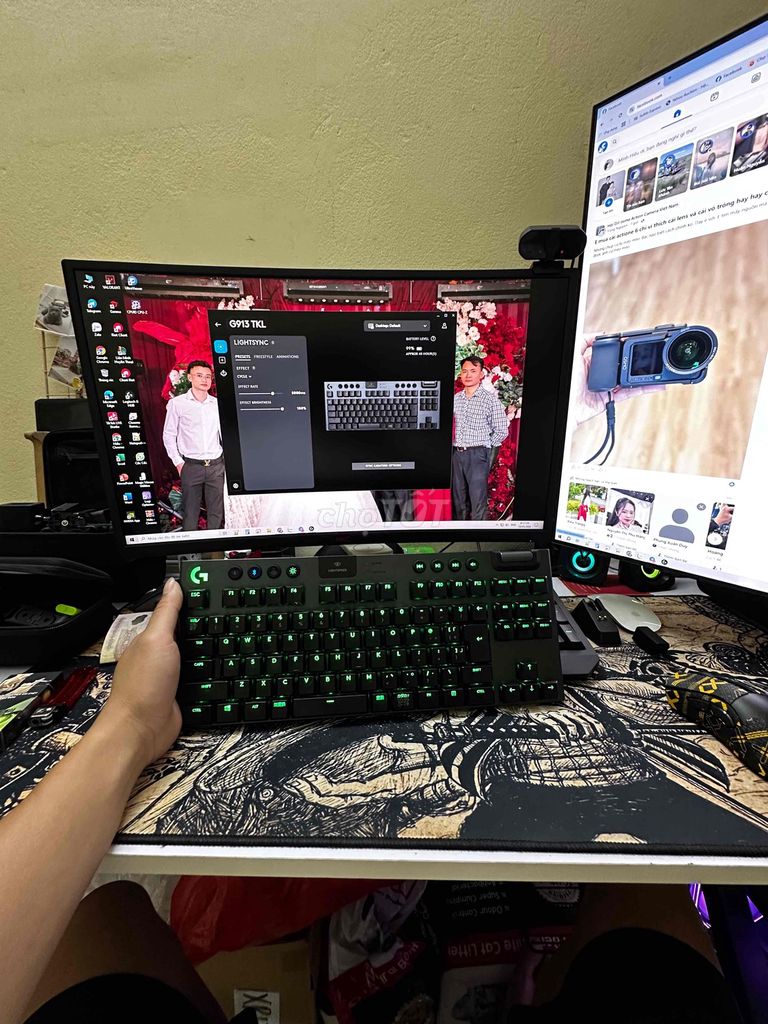 Bàn phím cơ Logitech G913 TKL Đen. Mua bán Phụ kiện (Màn hình, Chuột...) tại Quận Thanh Xuân Hà Nội được đăng bởi Nguyễn Hữu Minh Hiếu hình 1
