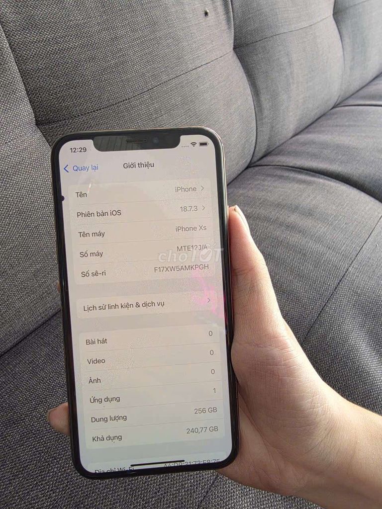 iPhone Xs 256GB quốc tế giá rẻ. Mua bán Điện thoại tại Quận 8 Tp Hồ Chí Minh được đăng bởi Thiên Hòa mobile  hình 1