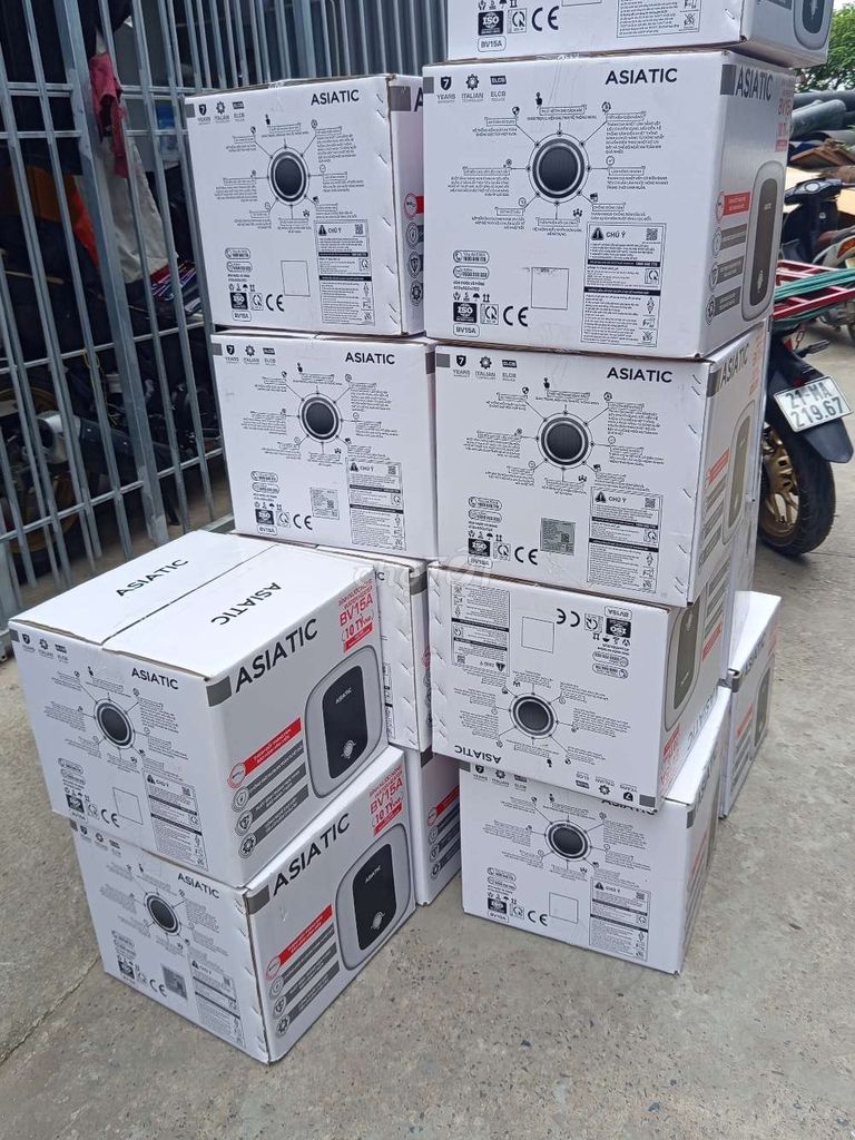 Bình nóng lạnh Asiatic BV15A chống giật. Mua bán Thiết bị vệ sinh, nhà tắm tại Quận Đống Đa Hà Nội được đăng bởi tk 681 hình 1