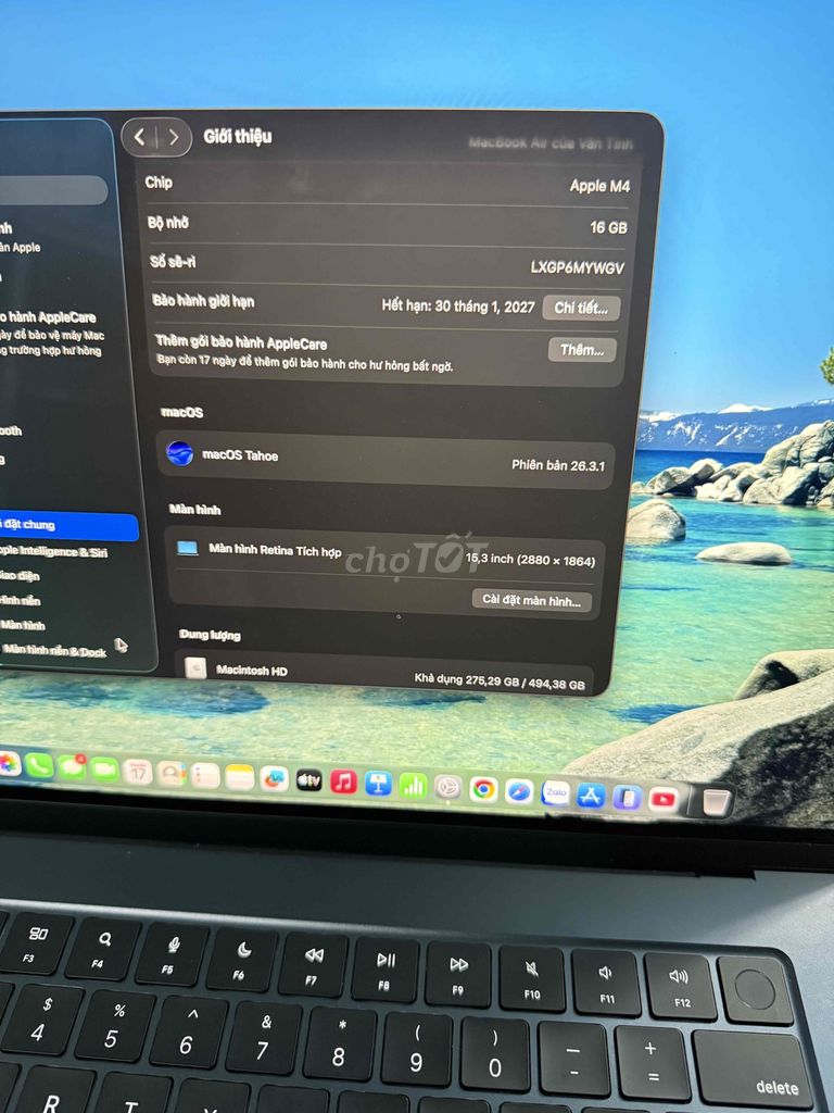 Apple MacBook Air M4 15 inch 16GB/512GB. Mua bán Laptop tại Huyện Đồng Phú Bình Phước được đăng bởi Văn Tính hình 1