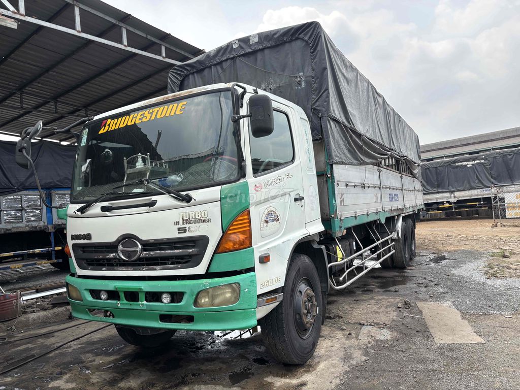 hino Fl 3chân sx 2008 thùng 9m78 cao 4m