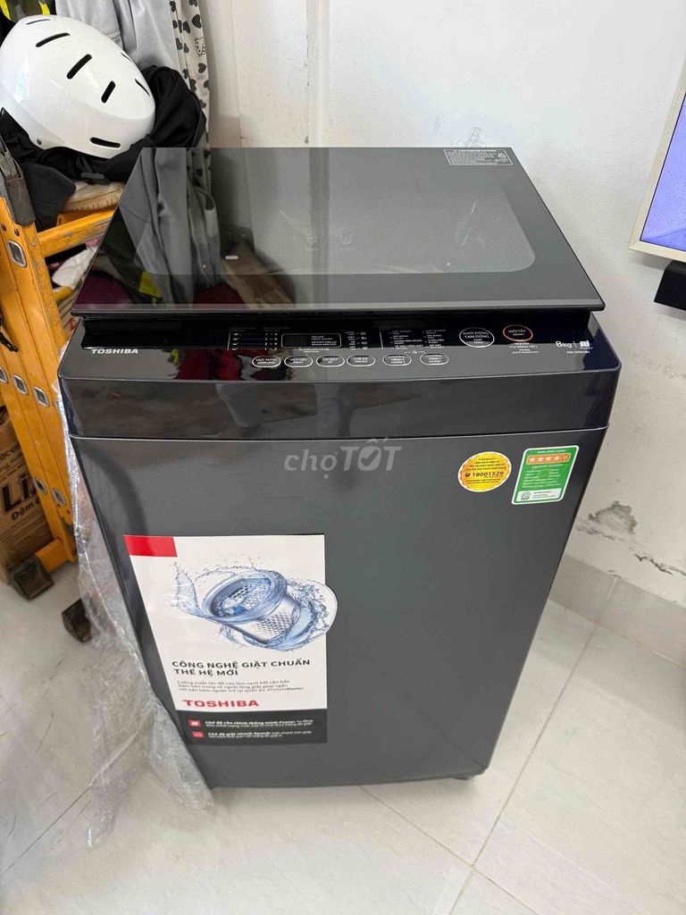 Máy giặt Toshiba 8kg Xám. Mua bán Máy giặt tại Quận Ninh Kiều Cần Thơ được đăng bởi Mua bán, trao đổi tủ lạnh máy giặt đã qua dử dụng hình 1