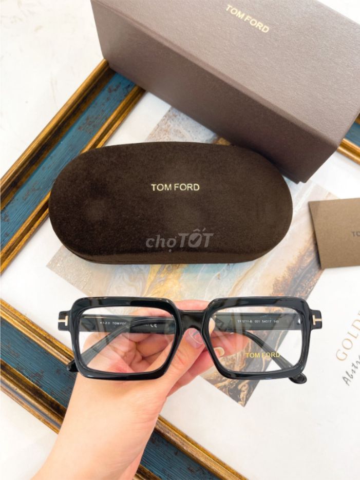 GỌNG KÍNH TOMFORD CHỮ T ĐỒNG (99.99% ACETATE) SALE