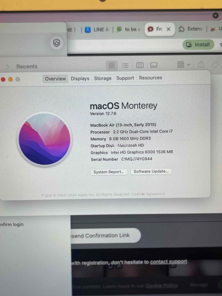 Apple MacBook Air i7 8GB 2015 Bạc. Mua bán Laptop tại Quận Cầu Giấy Hà Nội được đăng bởi jessi hình 1