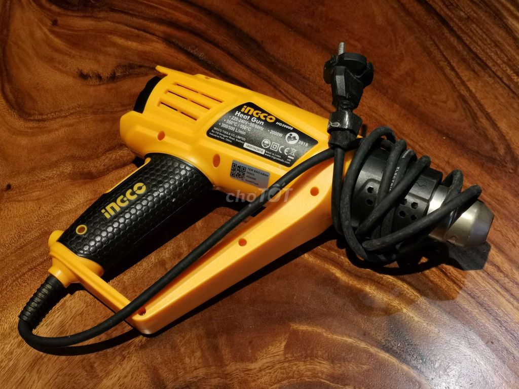 Máy khò nhiệt Ingco HG20008 Vàng Còn mới. Mua bán Nội thất, đồ gia dụng khác tại Quận Hoàng Mai Hà Nội được đăng bởi Nobody hình 1