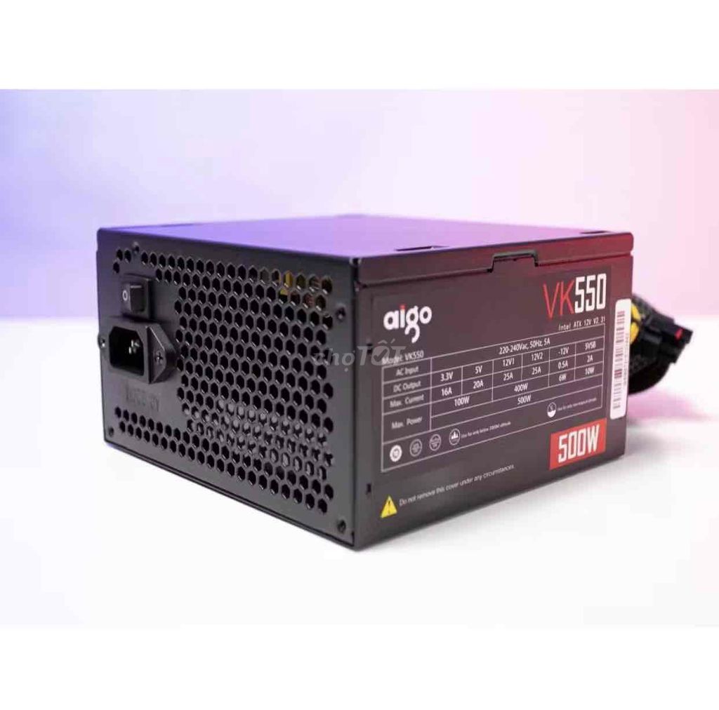 Nguồn máy tính Aigo VK550 550W Đen. Mua bán Linh kiện (RAM, Card...) tại Huyện Đông Anh Hà Nội được đăng bởi hải hình 1