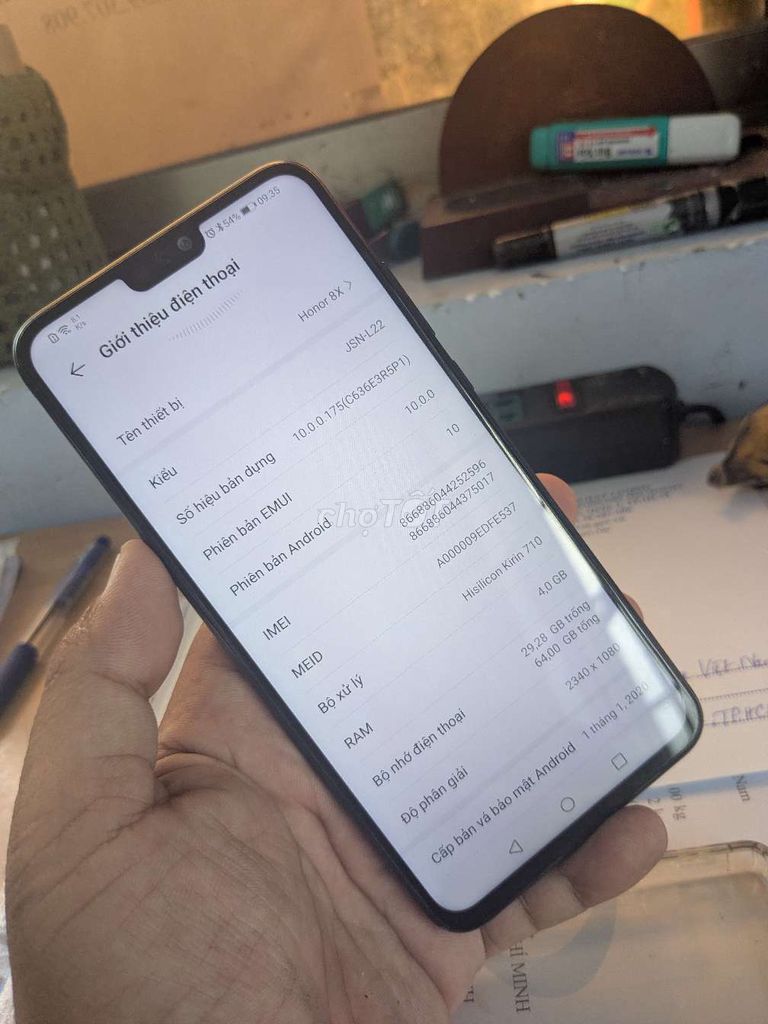 Honor 8X 64GB Đen Đã sử dụng. Mua bán Điện thoại tại Quận 3 Tp Hồ Chí Minh được đăng bởi Minh Vo hình 1