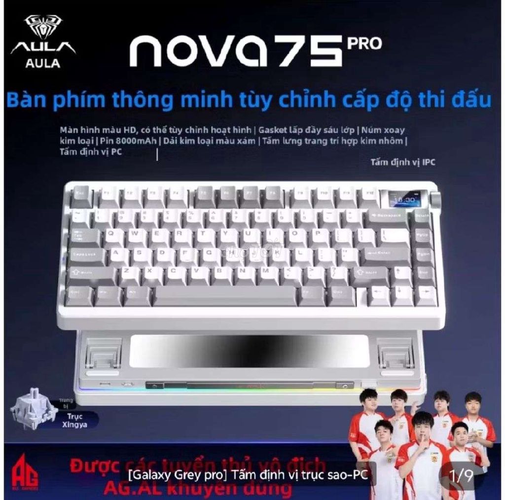 Bàn phím cơ AULA Nova 75 Pro. Mua bán Phụ kiện (Màn hình, Chuột...) tại Huyện Châu Thành Kiên Giang được đăng bởi Quân Lưu hình 1