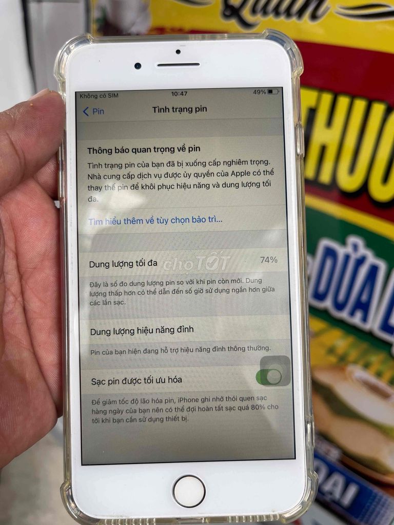 Apple iPhone 8 Plus 64GB Trắng. Mua bán Điện thoại tại Quận 8 Tp Hồ Chí Minh được đăng bởi Lâm Khang hình 1