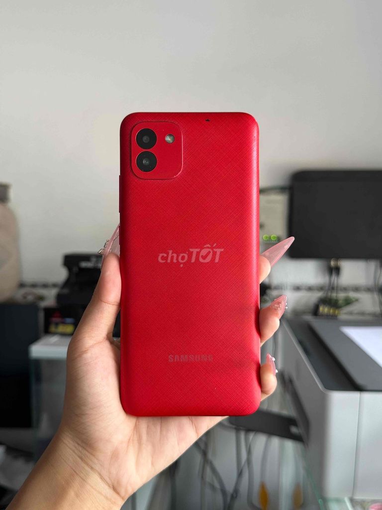 Samsung A03 3GB/32GB Đỏ. Mua bán Điện thoại tại Thị xã Tân Uyên Bình Dương được đăng bởi Cửa hàng Kim Tuyến hình 1