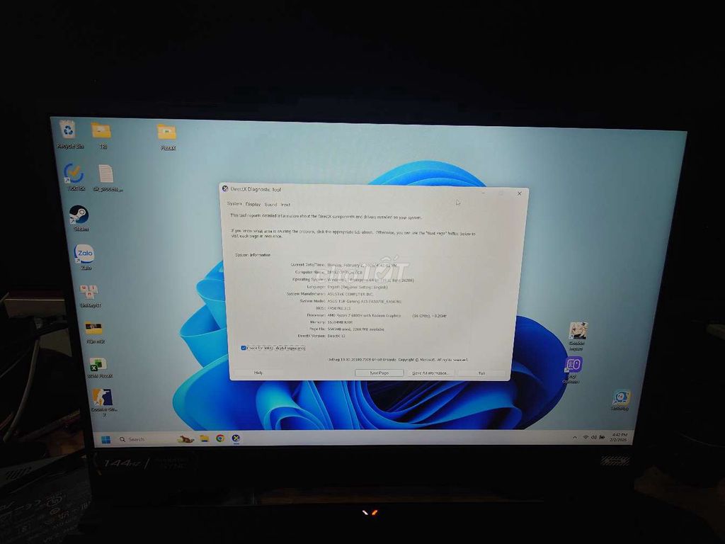 ASUS TUF A15 Ryzen 7 16GB/512GB 3050ti. Mua bán Laptop tại Thành phố Thủ Đức Tp Hồ Chí Minh được đăng bởi Ma Tuấn hình 1