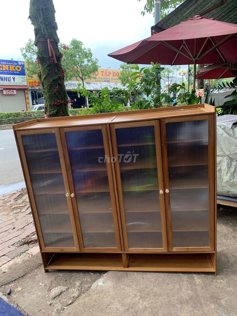 Tủ giày dép Tre Nâu gỗ 100x32x120cm. Mua bán Tủ, kệ gia đình tại Quận 12 Tp Hồ Chí Minh được đăng bởi Võ Tuấn Kiệt hình 1