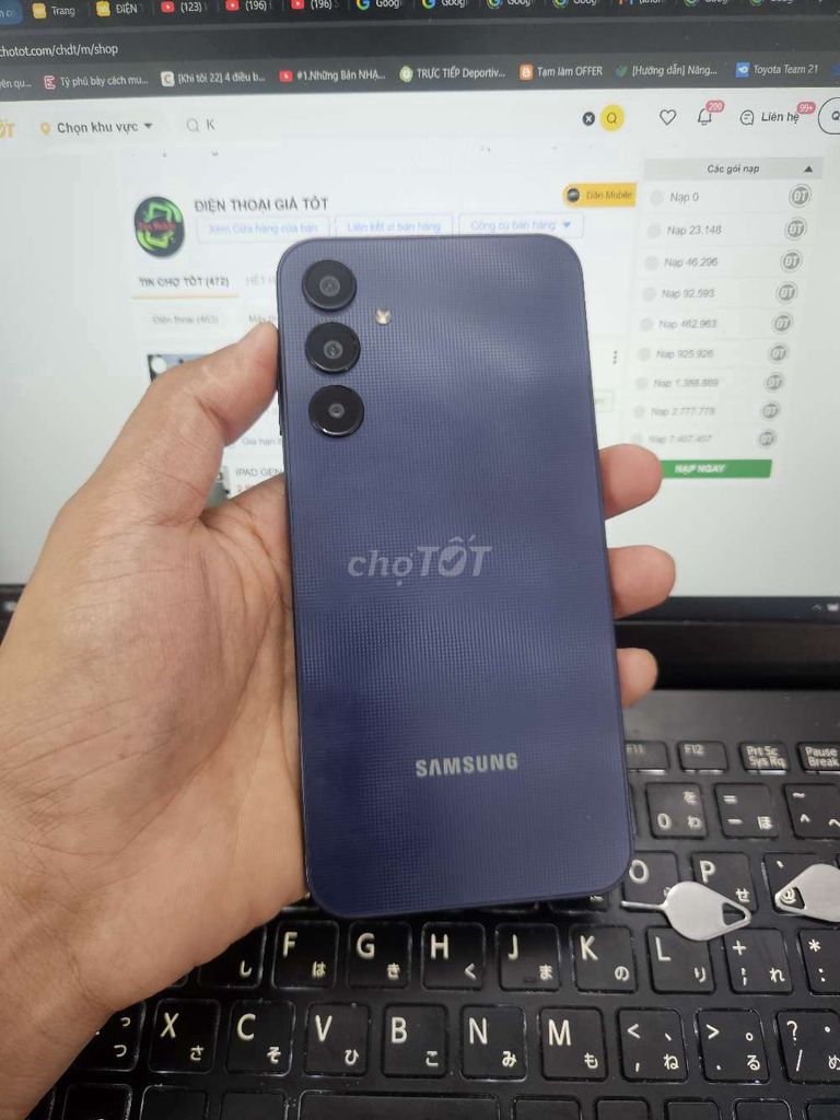 SAMSUNG A25 5G 8GB.128GB EXYNOS 1280 ZIN ĐẸP . Mua bán Điện thoại tại Quận Bình Thạnh Tp Hồ Chí Minh được đăng bởi Dân Mobile hình 1