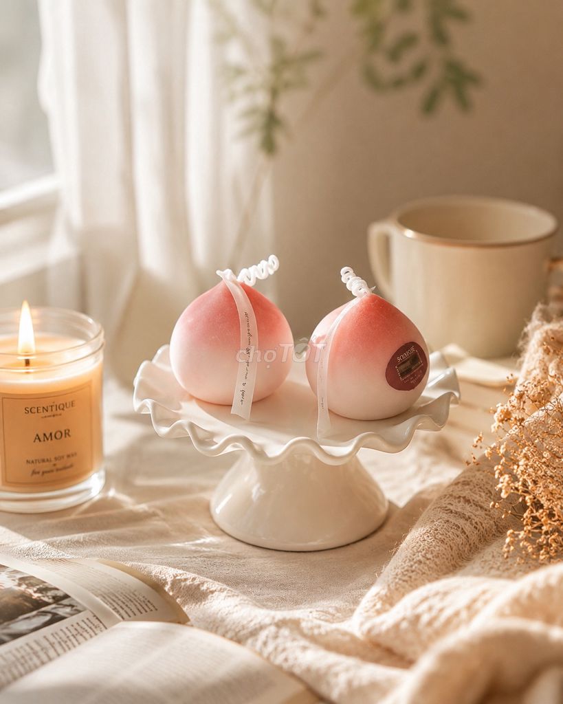 Nến thơm Scentique Amor Hương đào. Mua bán Nội thất, đồ gia dụng khác tại Quận Bình Thạnh Tp Hồ Chí Minh được đăng bởi Amor Scentique hình 1