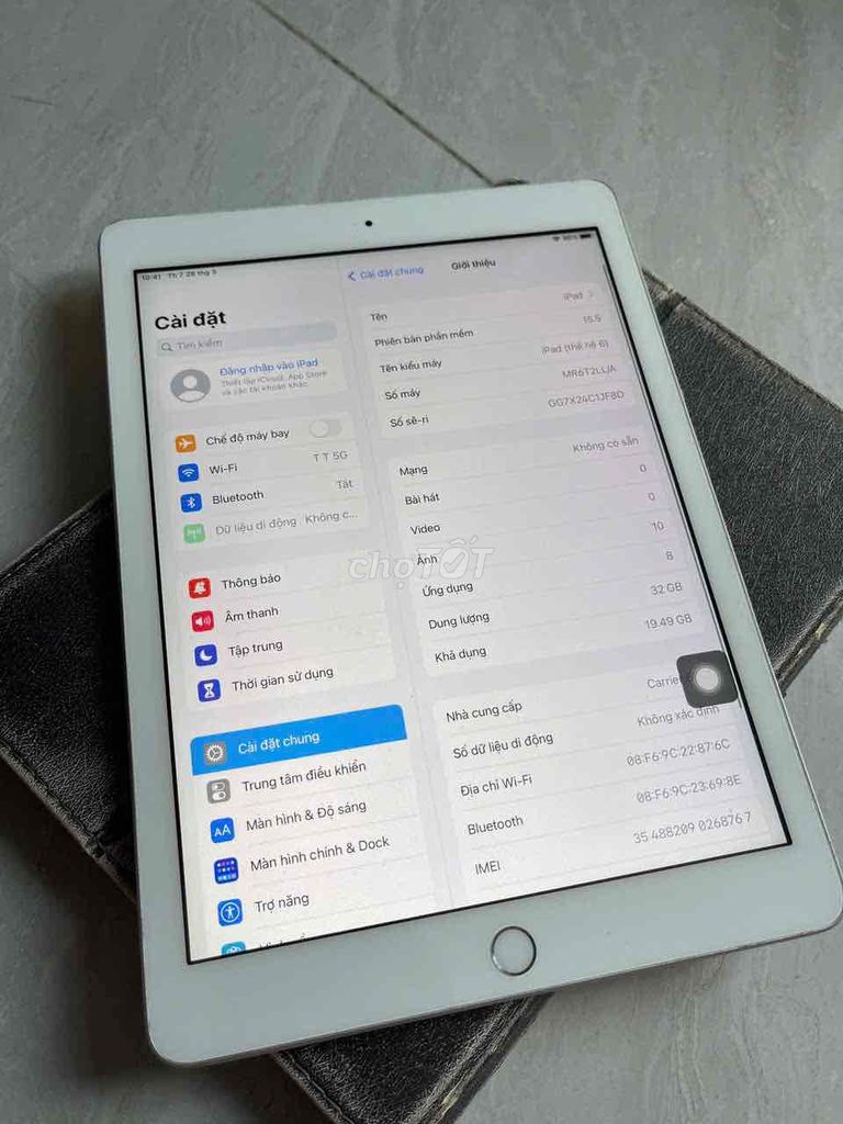 Apple iPad Gen 6 32GB 4G Bai pass xài Ok. pin mới. Mua bán Máy tính bảng tại Quận 8 Tp Hồ Chí Minh được đăng bởi điện thoại giá rẻ  hình 1