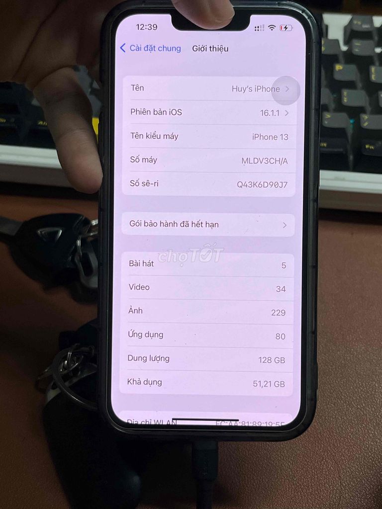 pass iPhone 13 qt Full Zin. Mua bán Điện thoại tại Huyện Thanh Trì Hà Nội được đăng bởi Trần Chí hình 1