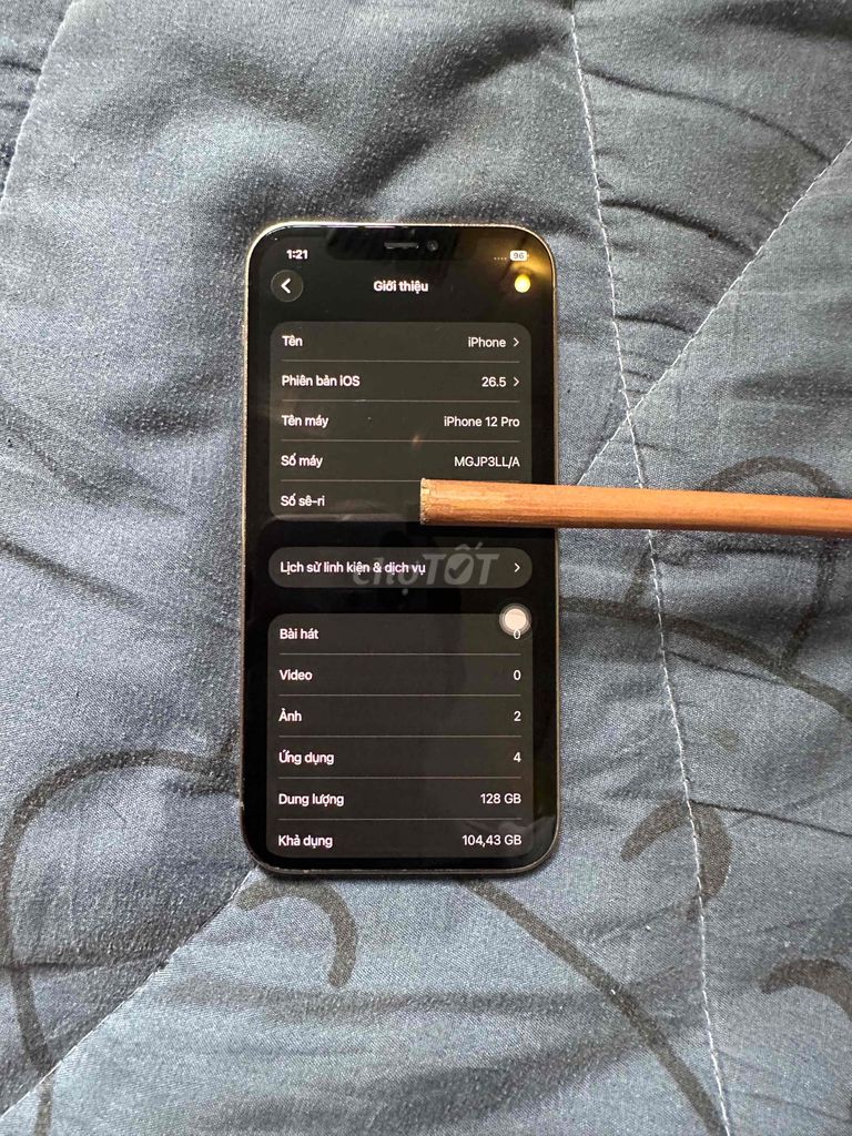 Apple iPhone 12 Pro 128GB Vàng. Mua bán Điện thoại tại Quận Bình Thuỷ Cần Thơ được đăng bởi Hùng Đạt hình 1