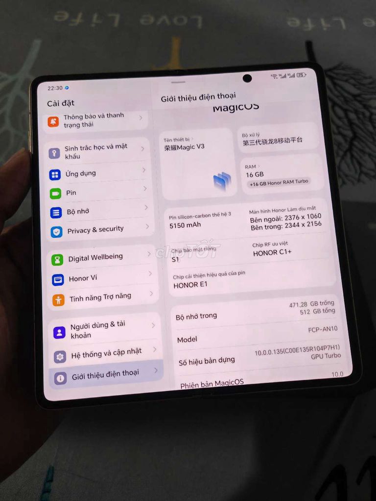Honor Magic V3 512GB Đỏ fullbox giao lưu. Mua bán Điện thoại tại Thành phố Biên Hòa Đồng Nai được đăng bởi Long Huynh hình 1