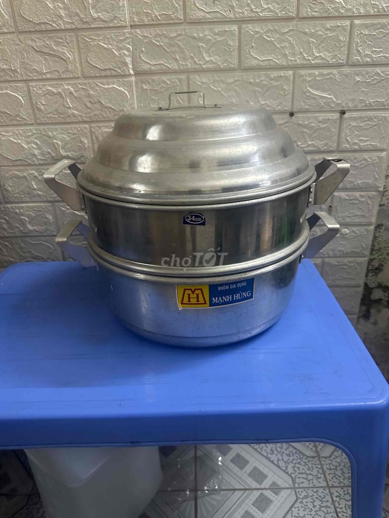 Nồi hấp bánh bao Mạnh Hùng Nhôm 38cm 95%. Mua bán Dụng cụ nhà bếp tại Quận Nam Từ Liêm Hà Nội được đăng bởi Phạm Hoàng Khánh hình 1
