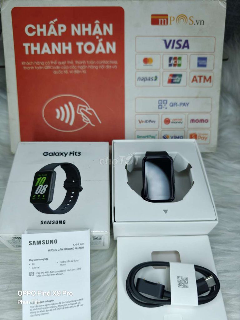 Samsung Fit 3 full box 99.9% BH 1/12/2026. Mua bán Thiết bị đeo thông minh tại Quận Tân Phú Tp Hồ Chí Minh được đăng bởi Phan Tấn SmartWatch hình 1