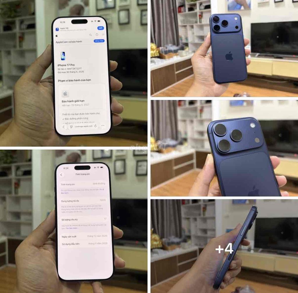 iPhone 17 Pro 256GB Xanh FULLBOX APPLE 04/2027. Mua bán Điện thoại tại Quận Thanh Xuân Hà Nội được đăng bởi Nguyễn Huy Dũng hình 1