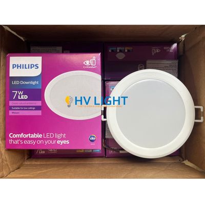 Đèn LED âm trần  phòng khách Philips 7W D90