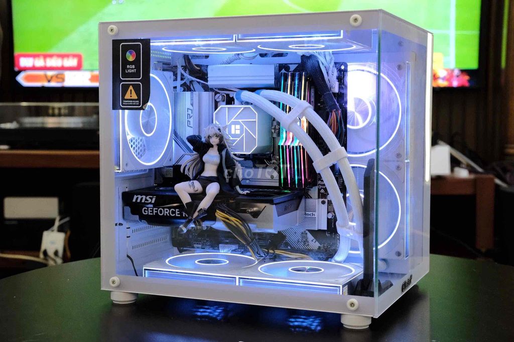 PC Gaming i5-12400F RTX 5060 32GB/512GB Trắng. Mua bán Máy tính để bàn tại Quận Bình Thạnh Tp Hồ Chí Minh được đăng bởi Vân Anh 2Tech House hình 1