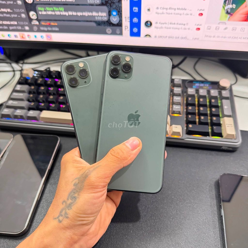 Apple iPhone 11 Pro Max 64GB Xanh 98%. Mua bán Điện thoại tại Quận Tân Phú Tp Hồ Chí Minh được đăng bởi Hội Đồ Điện Tử hình 1