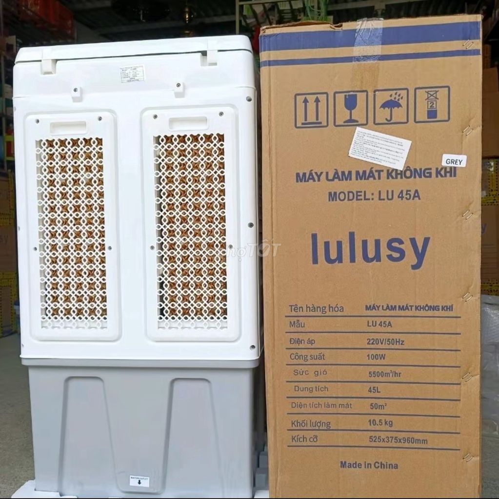 Quạt hơi nước 45 lít Lulusy 45A + tặng 2 đá khô