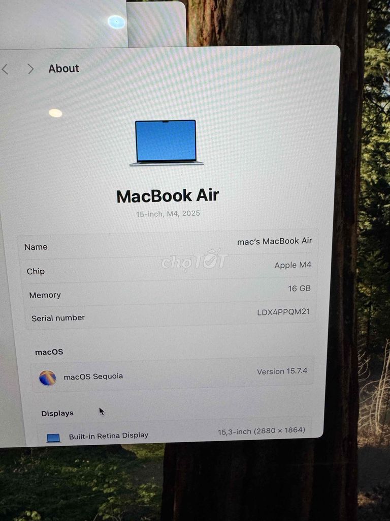 Apple MacBook Air M4 15 inch 16GB/512GB. Mua bán Laptop tại Quận Đống Đa Hà Nội được đăng bởi Lê Khuyến hình 1