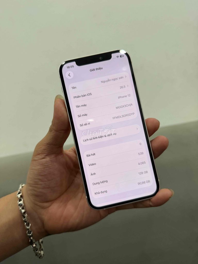 Apple iPhone 12 128GB Trắng giá rẹ. Mua bán Điện thoại tại Quận Đống Đa Hà Nội được đăng bởi Ng Hoang Anh hình 1