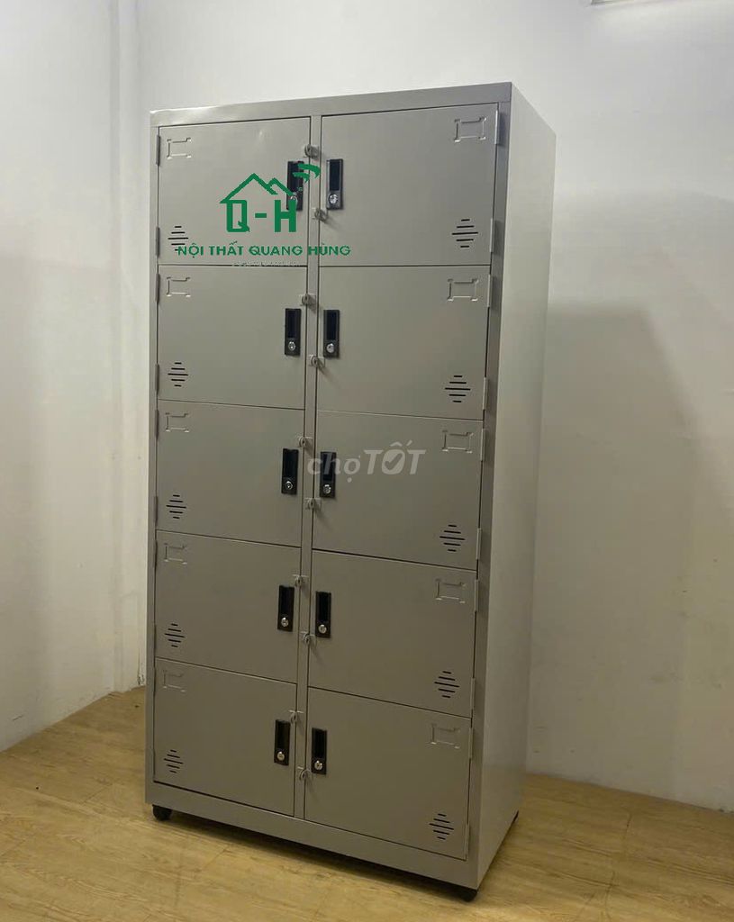 TỦ SẮT HỒ SƠ 10 CỬA - TỦ VĂN PHÒNG FREESHIP - TỦ