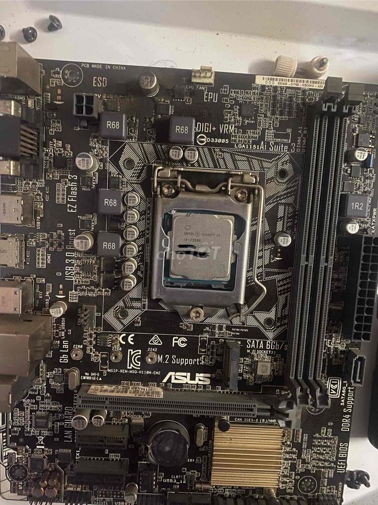 Bo mạch chủ ASUS H110M-E/M.2 Intel Core i3-7350K. Mua bán Linh kiện (RAM, Card...) tại Thành phố Rạch Giá Kiên Giang được đăng bởi Minh Analyst hình 1