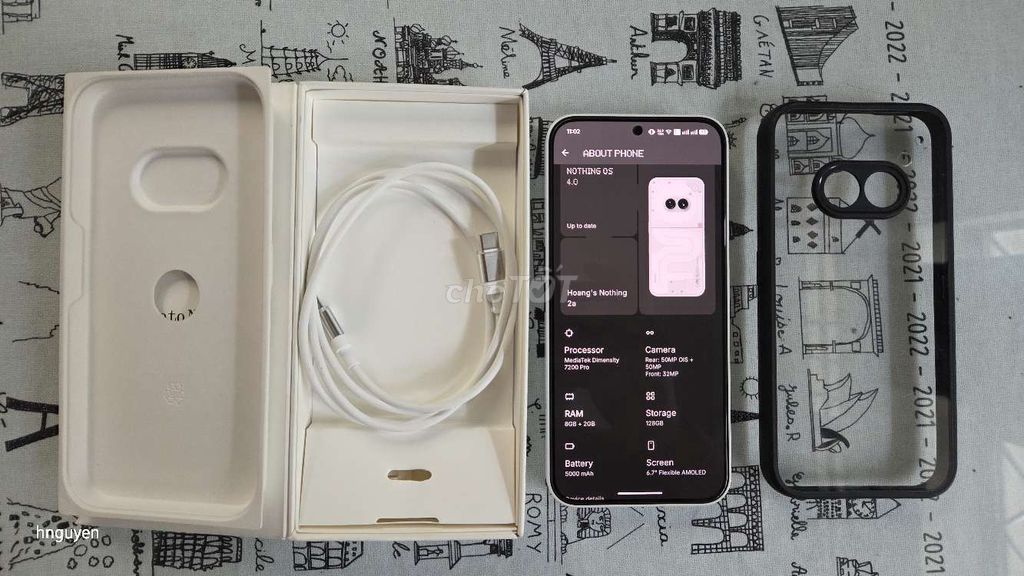 Nothing Phone 2a 128GB Trắng. Mua bán Điện thoại tại Quận Bình Thạnh Tp Hồ Chí Minh được đăng bởi hnguyen1 hình 1