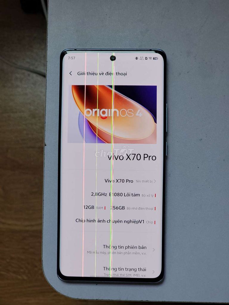 Vivo X70 Pro 256GB Tím Màn hình sọc. Mua bán Điện thoại tại Quận Thanh Khê Đà Nẵng được đăng bởi Thịnh Nguyễn hình 1