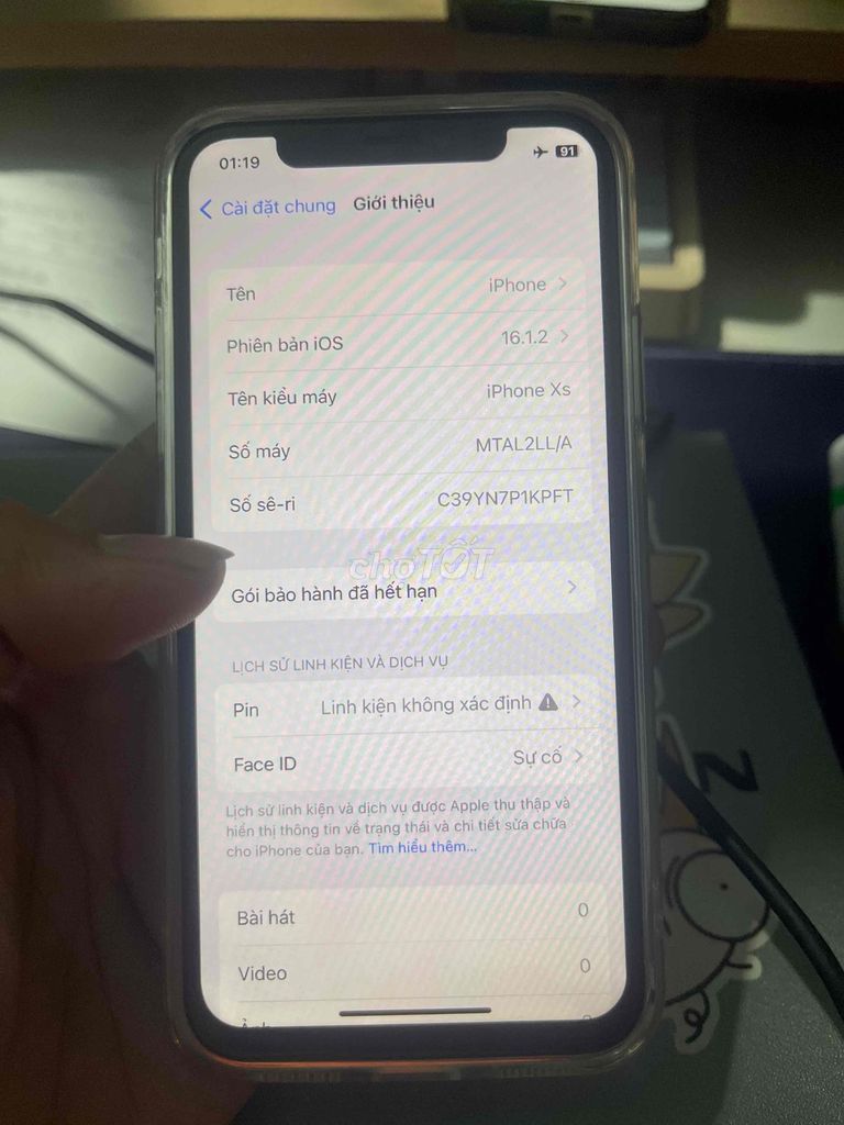 iPhone Xs 256GB Vàng hồng mất face. Mua bán Điện thoại tại Thị xã Bến Cát Bình Dương được đăng bởi Nin hình 1
